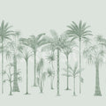 Playful Palms, Green Mural Wallpaper - pure wallpaper artwork