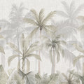 Jungle Canvas, Soft Green Mural Wallpaper - pure wallpaper artwork