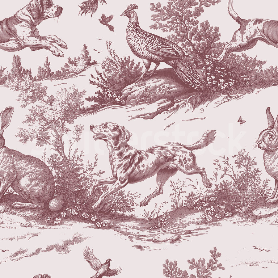 Countryside Tales, Cambridge Red Mural Wallpaper