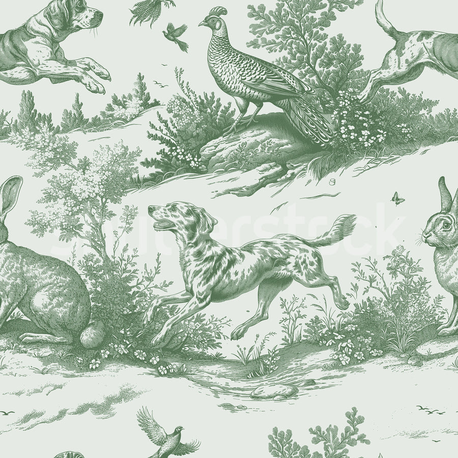 Countryside Tales, Richmond Green Mural Wallpaper