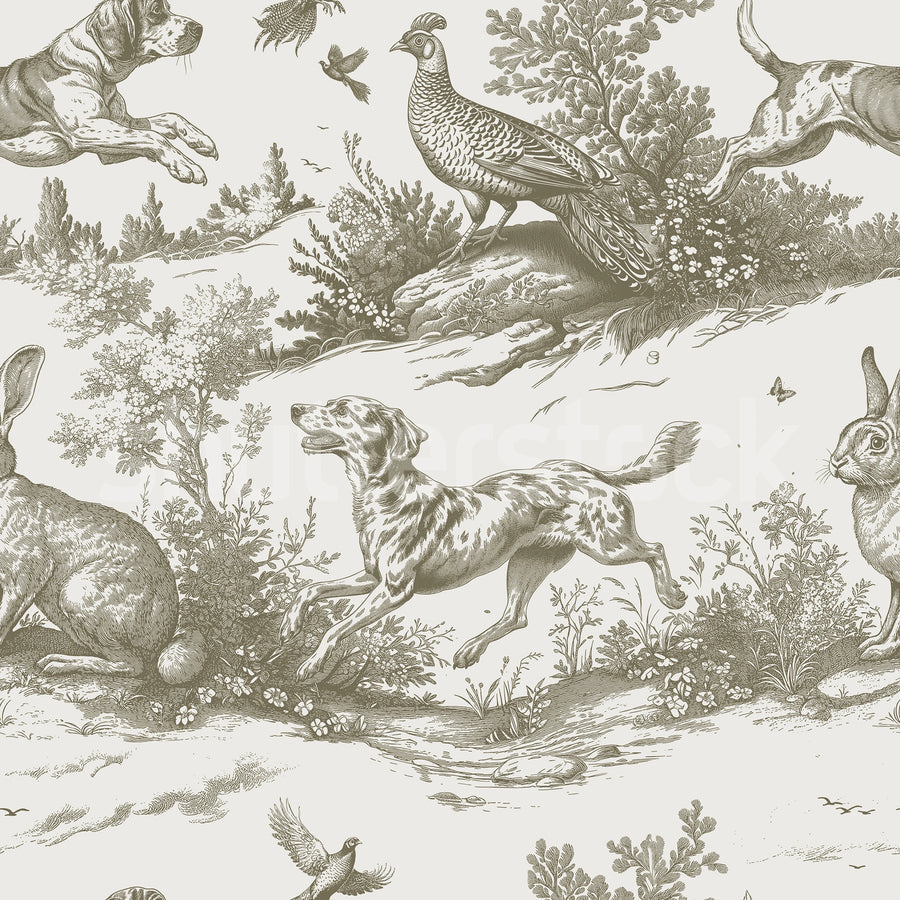 Countryside Tales, Cotswold Cream Mural Wallpaper