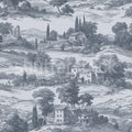 Countryside Toile, Oxford Blue Mural Wallpaper - pure wallpaper artwork