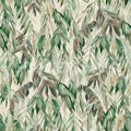 Hanging Branches, Warm Green Mural Wallpaper - pure wallpaper artwork