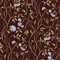 Peony Bloom, Burgundy Mural Wallpaper - pure wallpaper artwork