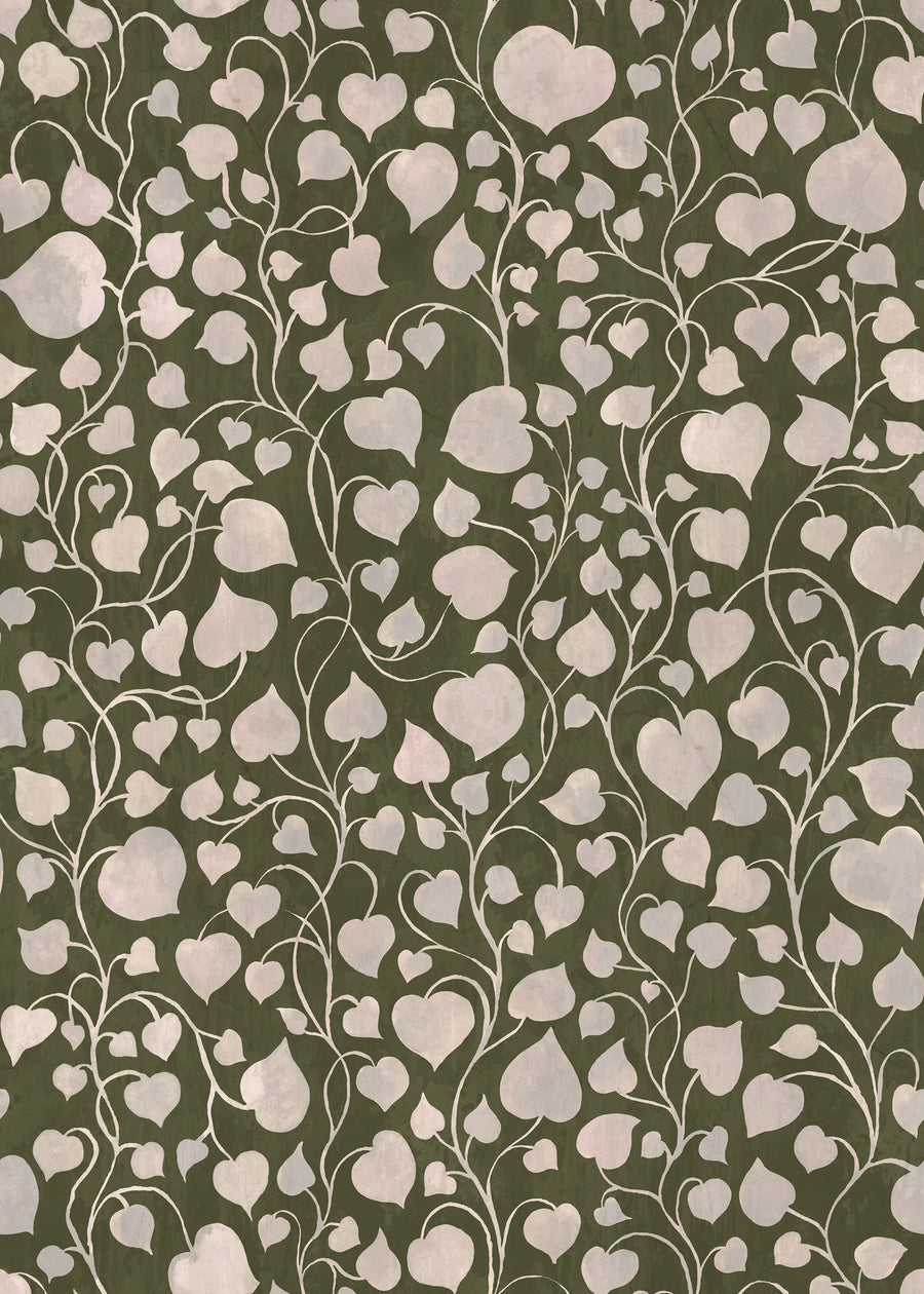Eternal Vine, Dark Green Mural Wallpaper
