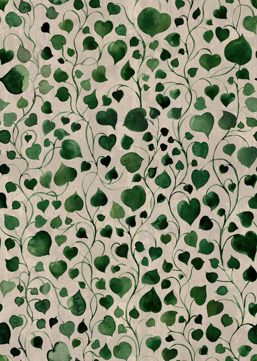 Eternal Vine, Green Mural Wallpaper