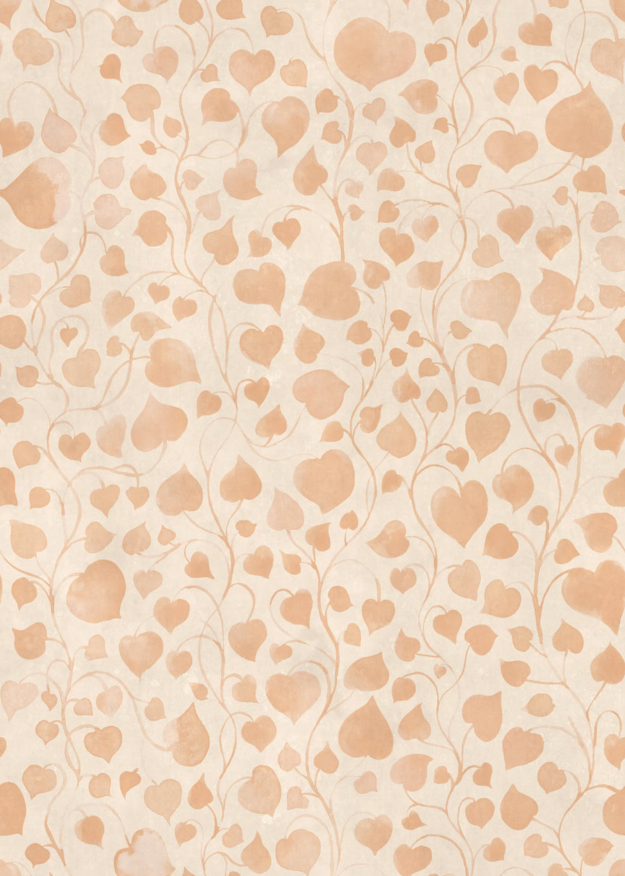 Eternal Vine, Peach Mural Wallpaper