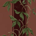 Garden Stripe, Burgundy Mural Wallpaper - pure wallpaper artwork
