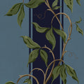 Garden Stripe, Blue Mural Wallpaper - pure wallpaper artwork