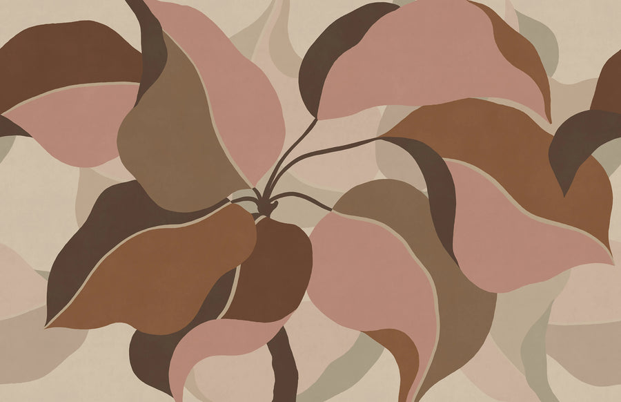 Grand Verdant, Pink Mural Wallpaper