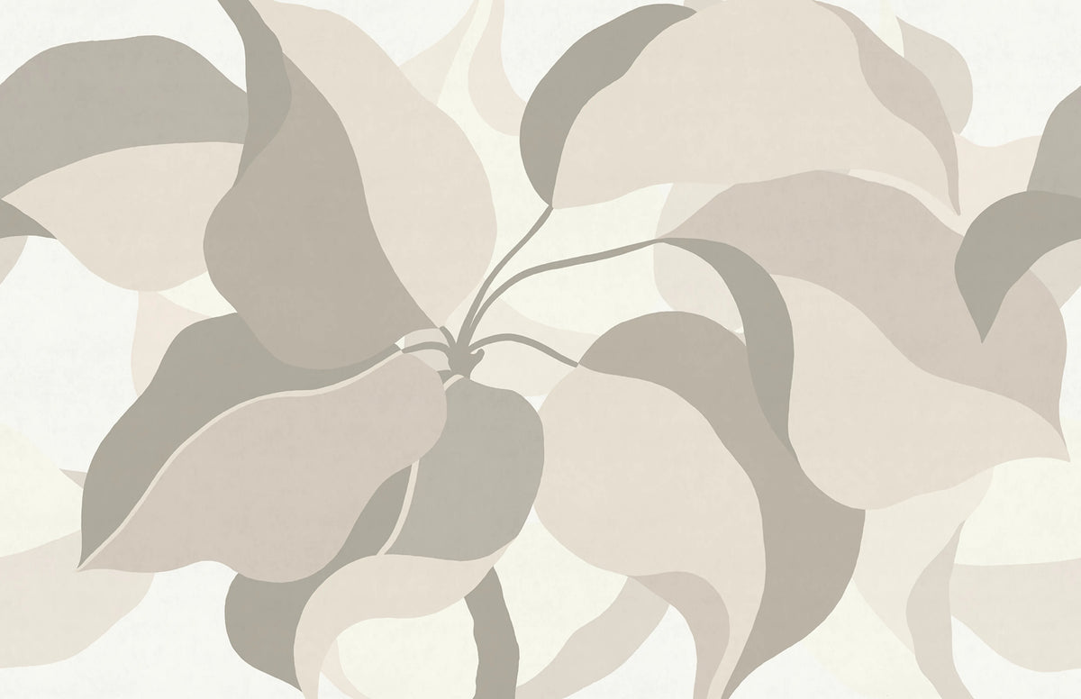 Grand Verdant, Beige Mural Wallpaper - pure wallpaper artwork