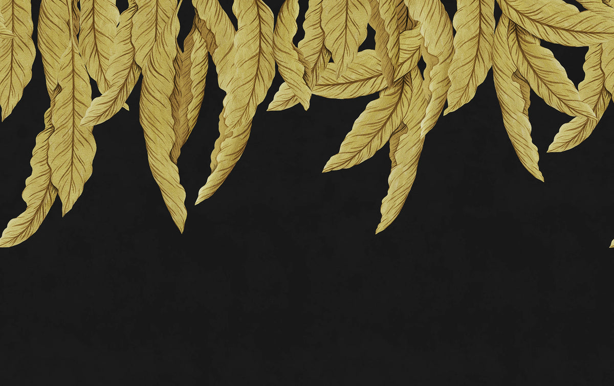 Hanging Palms, Balck Mural Wallpaper - pure wallpaper artwork