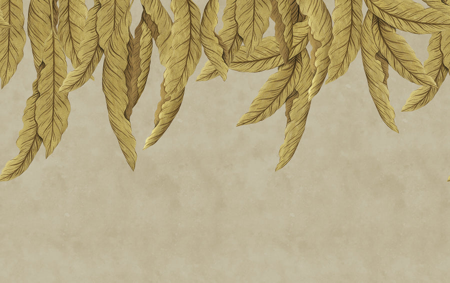 Hanging Palms, Beige Mural Wallpaper