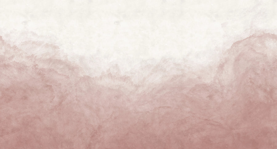 Abstract Watercolor, Pink Mural Wallpaper