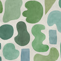 Watercolor Shapes, Green Mural Wallpaper - pure wallpaper artwork