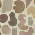 Watercolor Shapes, Brown Mural Wallpaper - pure wallpaper artwork
