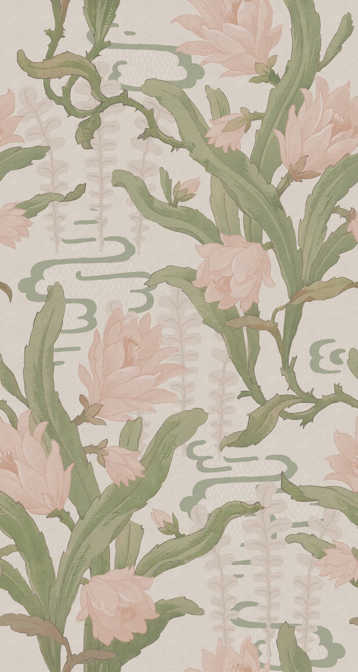 Flower in Pond, Pink Mural Wallpaper - pure wallpaper artwork