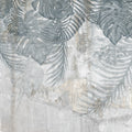 Monstera Wall, Blue Mural Wallpaper - pure wallpaper artwork