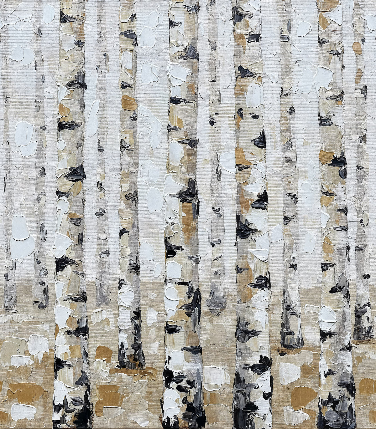 Birch Forest, Brown Mural Wallpaper - pure wallpaper artwork