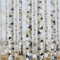 Birch Forest, Brown Mural Wallpaper - pure wallpaper artwork