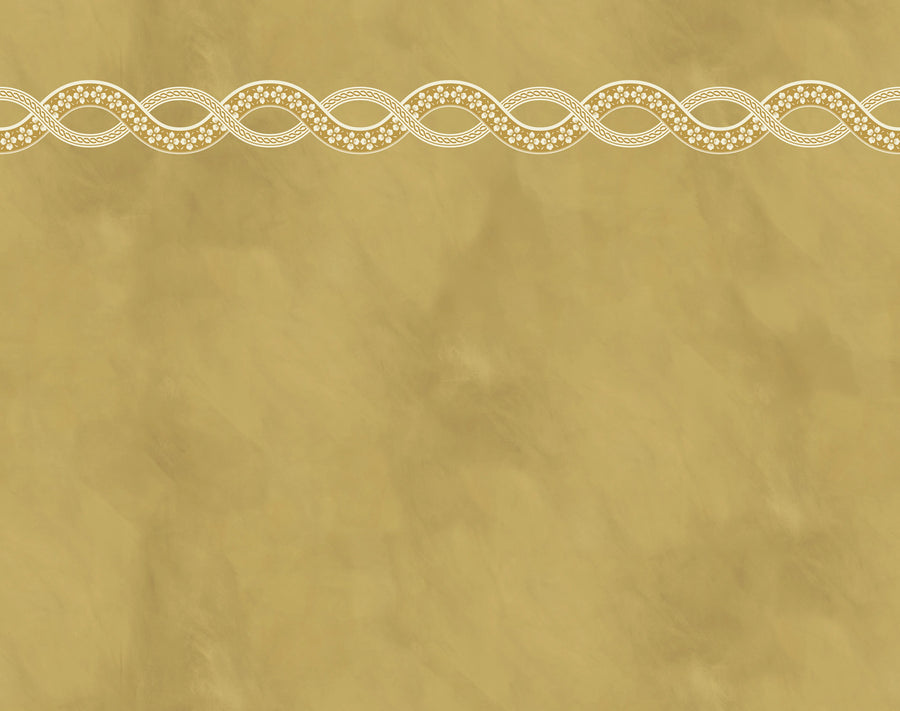 Ivory Braid, Yellow Mural Wallpaper