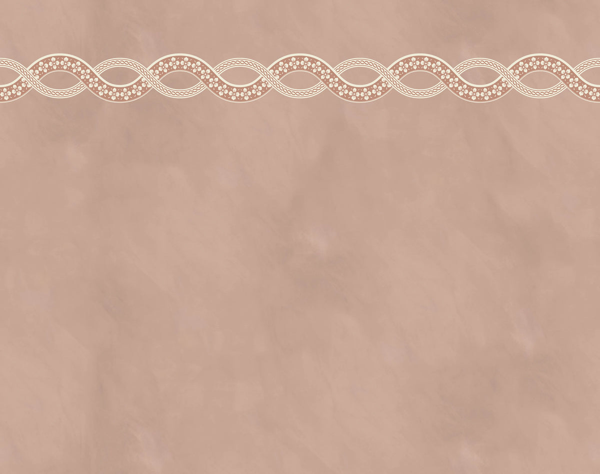 Ivory Braid, Pink Mural Wallpaper - pure wallpaper artwork