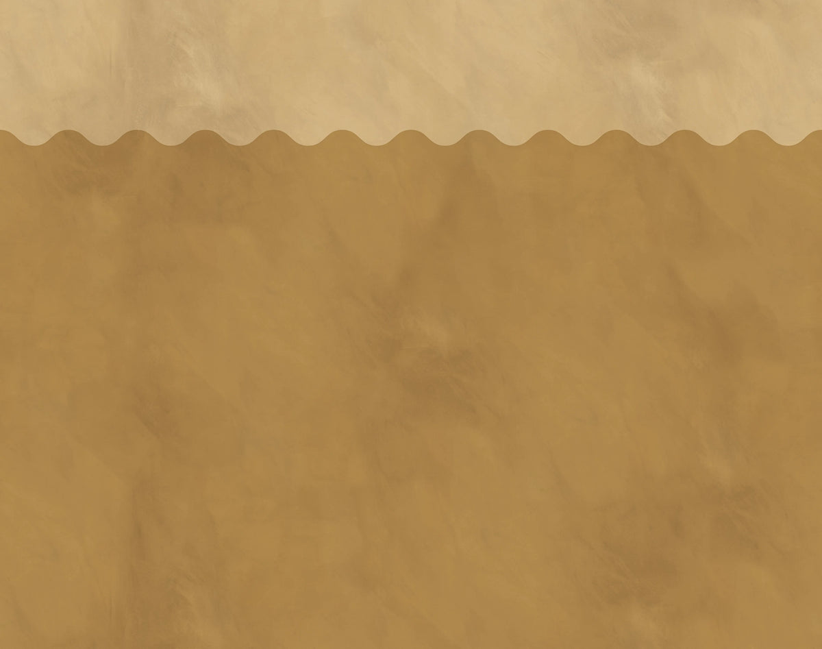 Wave Border, Yellow Mural Wallpaper - pure wallpaper artwork