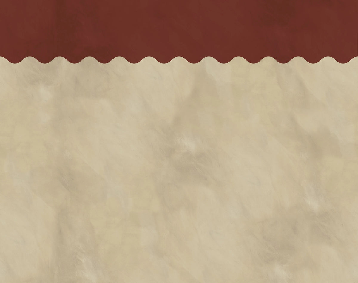Wave Border, Brown Mural Wallpaper - pure wallpaper artwork