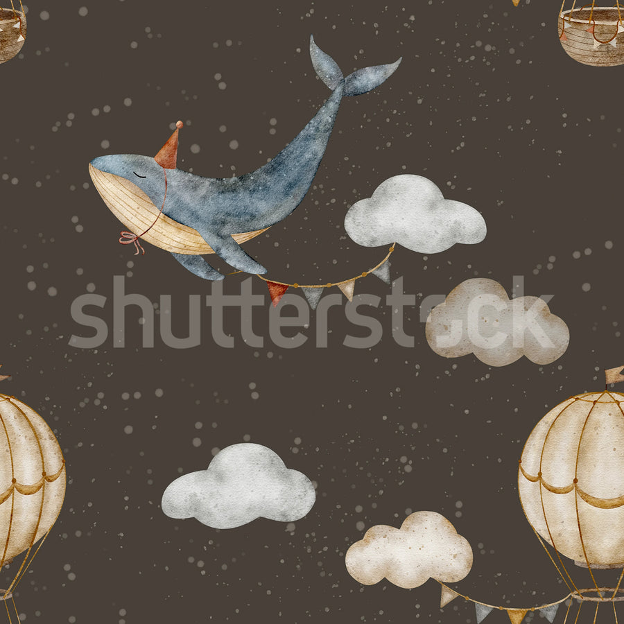 Sky Adventures, Dark Mural Wallpaper