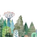 Tales of Woodland, Green Mural Wallpaper - pure wallpaper artwork