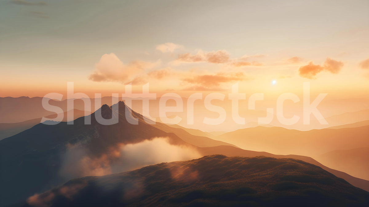 The Summit, Dawn Mural Wallpaper - pure wallpaper artwork