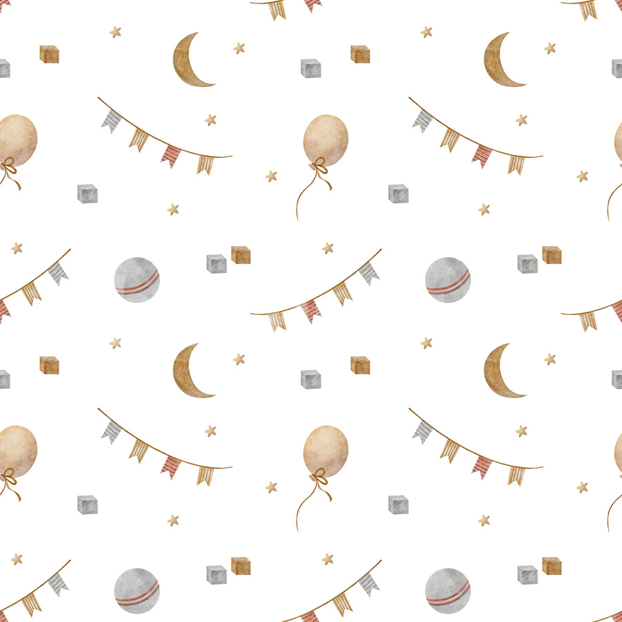 Cute Balloons, Pastel Mural Wallpaper