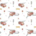 Fire Trucks, Red Mural Wallpaper - pure wallpaper artwork