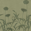 Floral Silhouette, Green Mural Wallpaper - pure wallpaper artwork