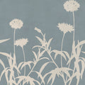 Floral Silhouette, Blue Mural Wallpaper - pure wallpaper artwork