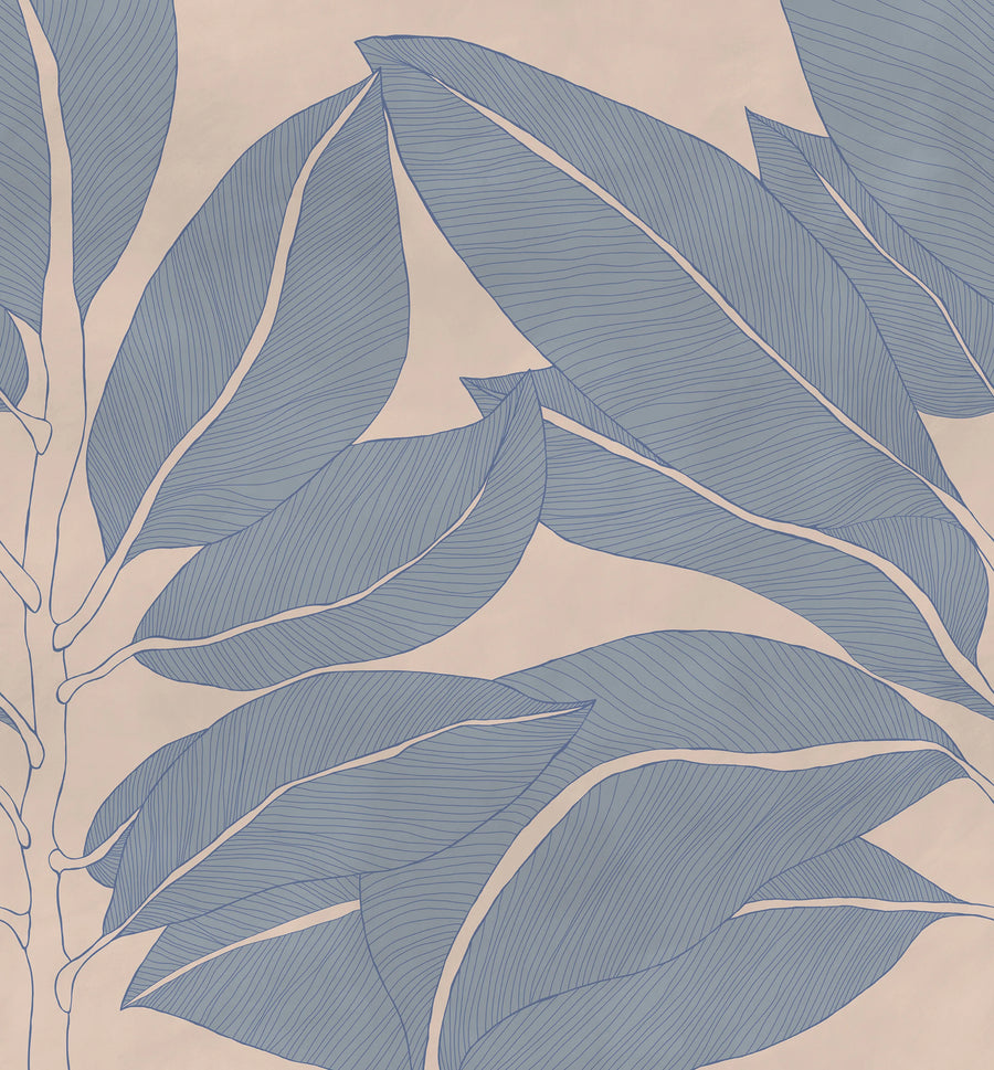 Ruby Lines, Pink Mural Wallpaper