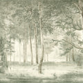 Lovers Forest, Light Green Mural Wallpaper - pure wallpaper artwork