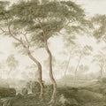 The Green Forest, Green Mural Wallpaper - pure wallpaper artwork