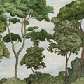 Tree Parade, Green Mural Wallpaper - pure wallpaper artwork