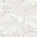 Cow Parsley, Gray Mural Wallpaper - pure wallpaper artwork