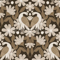 Dreamy Birds, Beige Mural Wallpaper - pure wallpaper artwork
