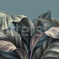 Jungle Escape, Blue Mural Wallpaper - pure wallpaper artwork