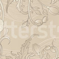Grand Flora, Beige Mural Wallpaper - pure wallpaper artwork