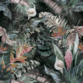 Jungle Leaves, Dark Green Mural Wallpaper - pure wallpaper artwork
