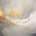 Aqua Flow, Gold Mural Wallpaper - pure wallpaper artwork
