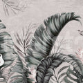 Tropical Leaves, Dusty Pink Mural Wallpaper - pure wallpaper artwork