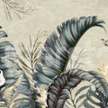 Tropical Leaves, Beige Mural Wallpaper - pure wallpaper artwork