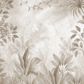 Leafy Greenery, Beige Mural Wallpaper - pure wallpaper artwork