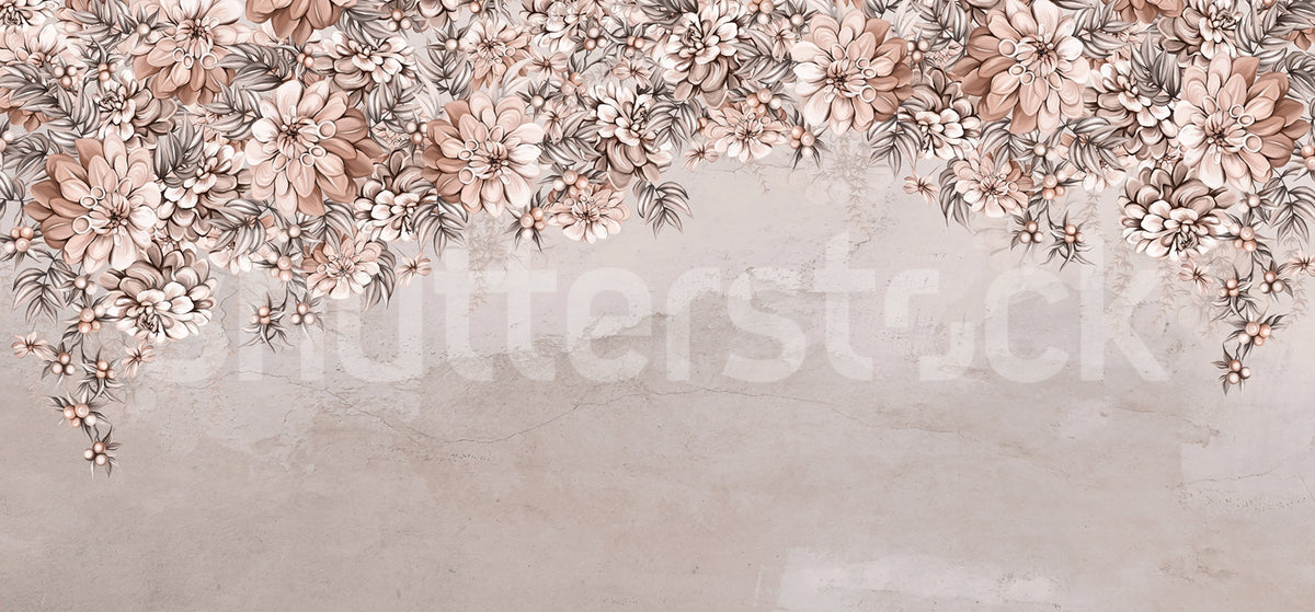 Serene Blossoms, Soft Pink Mural Wallpaper - pure wallpaper artwork
