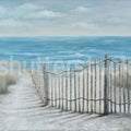 Towards the Sea, Soft Blue Mural Wallpaper - pure wallpaper artwork